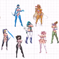 Autocollant Angel Moon Good Girls Pack | Angel Moon Autocollant en vinyle NSFW stickers,NSFW stickers,angel moon stickers,good girls stickers