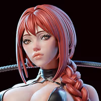 Figura Makima | Chainsaw Man fanart autorstwa E.S Monster SFW,NSFW 3d printed,3d printed statue,Chainsaw Man Statue ,nsfw statue,Makima statue