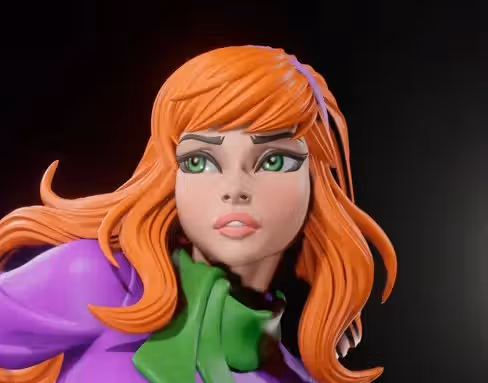 Daphne Blake Statue | Scooby-Doo Fan Art by Digital Dark SFW,NSFW,Futa 3d printed statue,3d printed,nsfw statue,futa statue,Daphne Blake Statue,Scooby-Doo Statue,futa figurines,futanari figurines,futanari statue