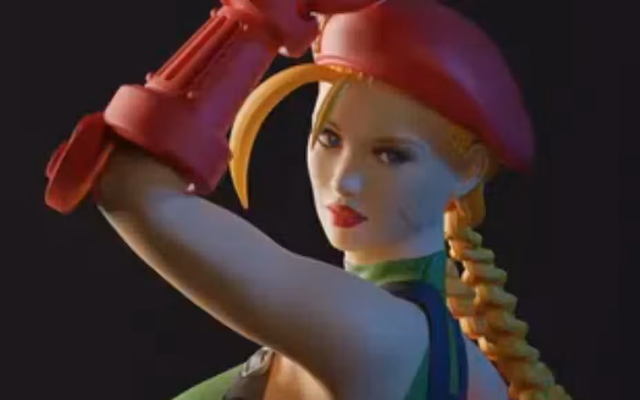 Cammy Statue | Street Fighter Fan Art by Abe3D SFW,NSFW 3d printed statue,Cammy statue,Street Fighter statue,3d printed figure,3d printed,nsfw statue
