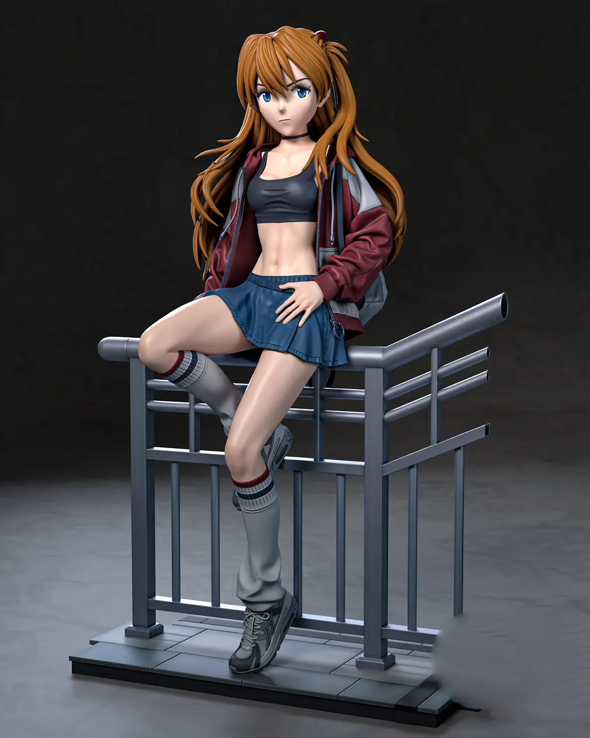 Statua Asuka Langley | Evangelion Fan art di Azerama SFW,NSFW 3d printed,3d printed statue,nsfw statue,Asuka Langley Statue,Evangelion statue