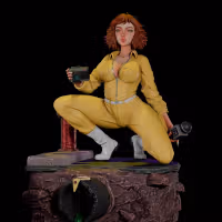 April O'Neil Statue | Teenage Mutant Ninja Turtles Fanart von Momoji3d SFW,NSFW 3d printed statue,3d printed,nsfw statue,Teenage Mutant Ninja Turtles statue,April O'Neil statue