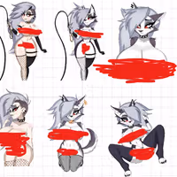 Loona Pack Sticker | Helluva Boss Vinyl Sticker SFW,NSFW null