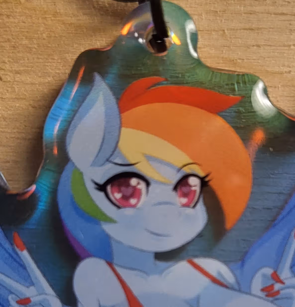Rainbow Dash Peace Signal Furry Keychain | My Little Pony Acrylic Keychain SFW And NSFW My Little Pony,Rainbow Dash Keychain,furry keychain,nsfw keychain