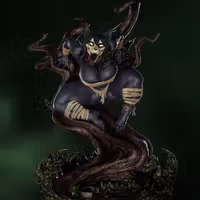 Mal0 Furry Tree Statue | SCP Fan Art by Gatsu SFW,NSFW,Futa 3d printed statue,3d printed,nsfw statue,futa statue,Mal0 Statue,scp statue,futa figurines,futanari figurines,futanari statue