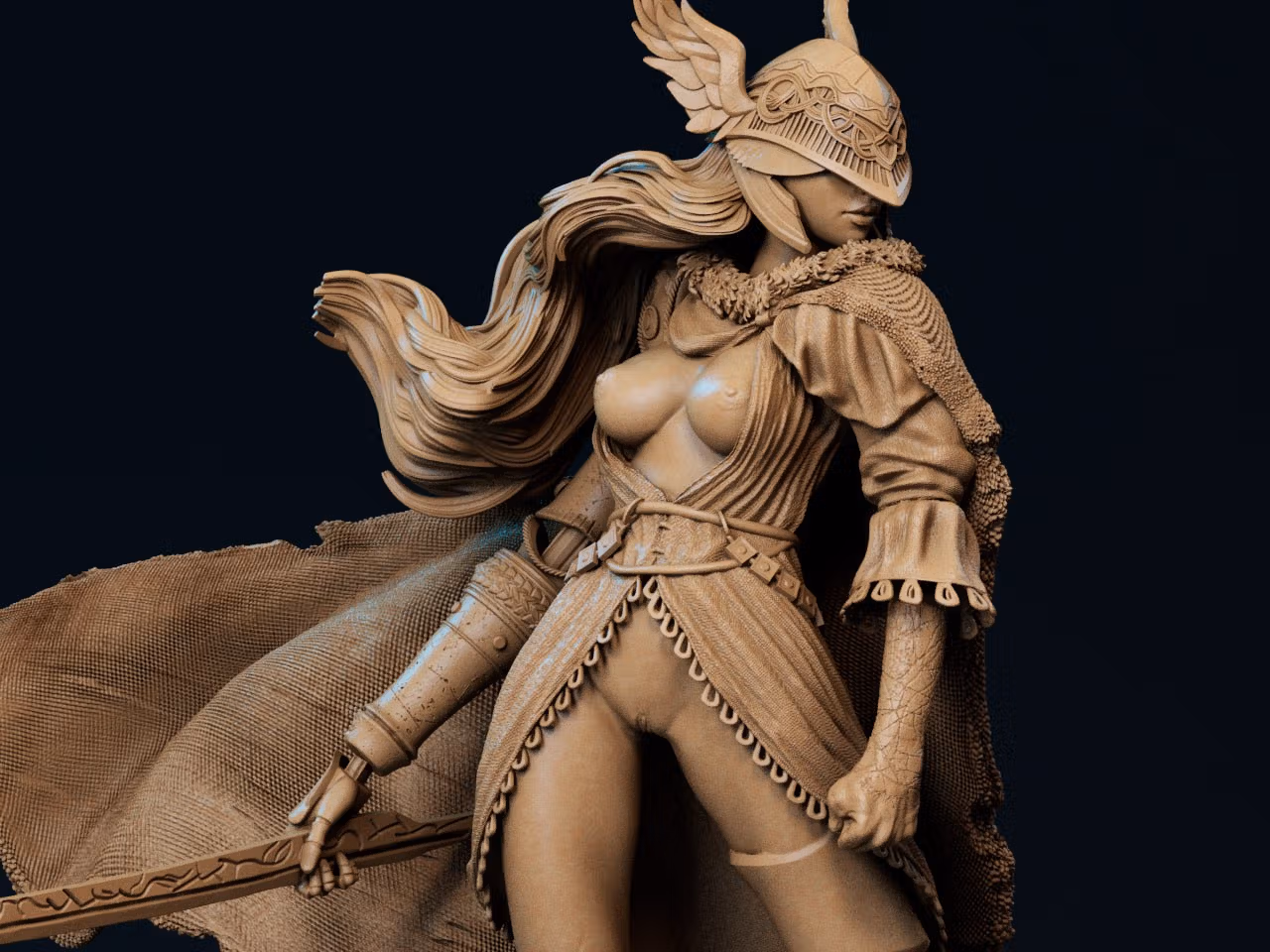 Figura Malenia | Elden Ring Fanart autorstwa CA3dART SFW,NSFW 3d printed statue,3d printed,nsfw statue,3d printed figure,Malenia Statue,Elden Ring Statue