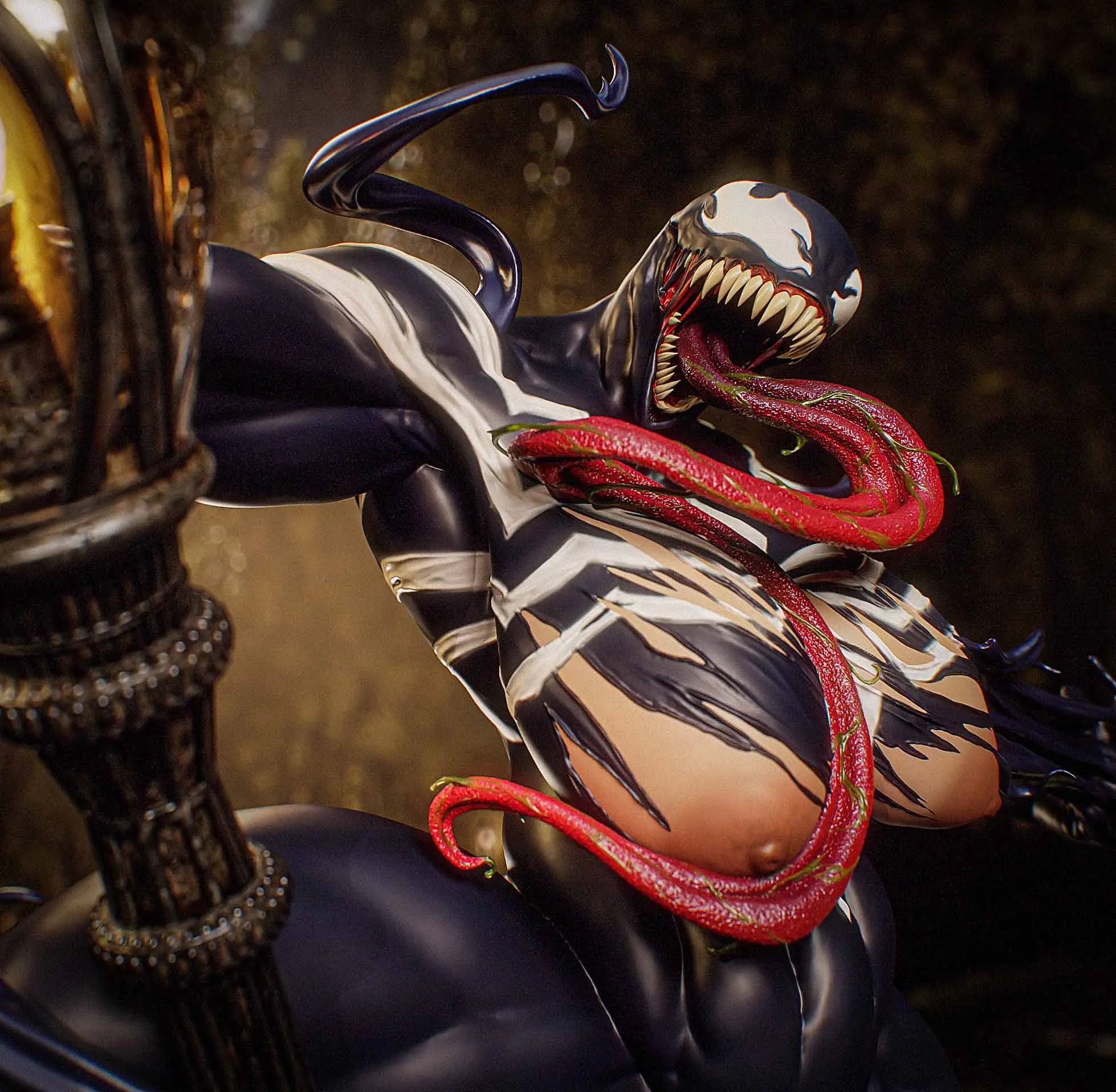 Statue She-Venom | Marvel Fan art par Gatsu SFW,NSFW,Futa 3d printed statue,3d printed,nsfw statue,futa statue,She-Venom Statue,Marvel statue,futa figurines,futanari figurines,futanari statue