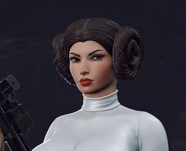 Statue Leia | Star Wars Fan art par Shadaloo SFW,NSFW 3d printed statue,3d printed,nsfw statue,Leia statue,Star Wars statue