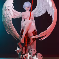 Statue Rei Ayanami | Evangelion Fan art par Momoji3d SFW,NSFW 3d printed,3d printed statue,nsfw statue,Rei Ayanami statue,Evangelion statue