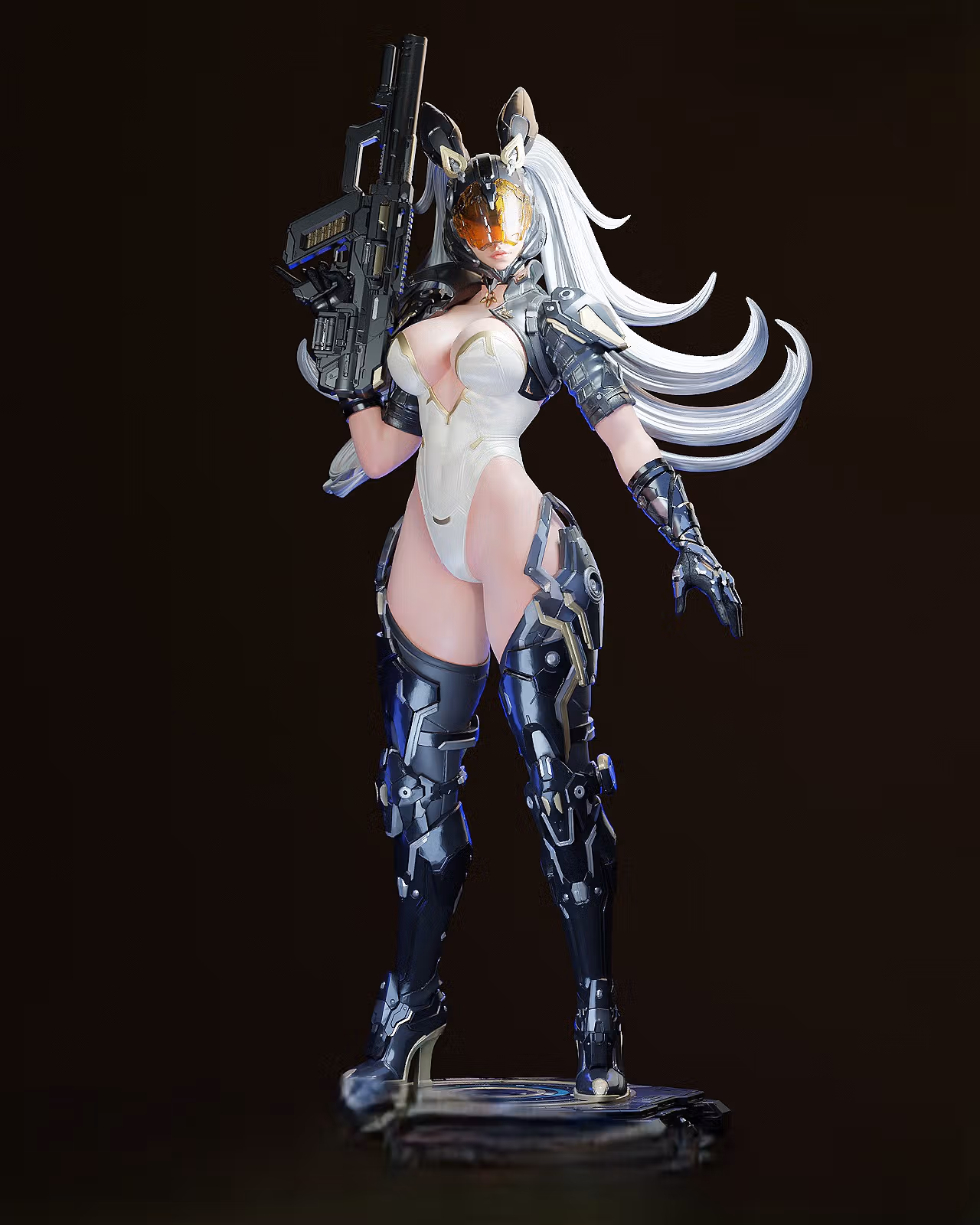 Ultimate Bunny Statue | The First Descendant Fan Art by E.S Monster SFW,NSFW 3d printed statue,3d printed,Ultimate Bunny statue,nsfw statue,3d printed figure,The First Descendant statue