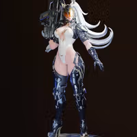 Ultimate Bunny Statue | The First Descendant Fan Art by E.S Monster SFW,NSFW 3d printed statue,3d printed,Ultimate Bunny statue,nsfw statue,3d printed figure,The First Descendant statue