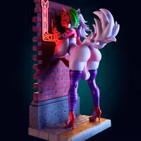 Statua Roxanne | Five Nights at Freddy's Fan art di Officer Rhu SFW,NSFW,Futa 3d printed statue,3d printed,3d printed figure,Roxanne Statue,Five Nights at Freddy's Statue,futa statue,futa figurines,futanari figurines,futanari statue,furry statue