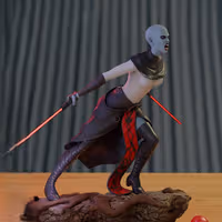 Asajj Ventress Statue | Star Wars Fan Art by TrickorTreat3D SFW 3d printed,3d printed statue,Asajj Ventress statue,Star Wars statue,3d printed figure