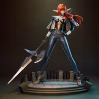 Hulkenberg Statue | Metaphor: ReFantazio Fan Art by Bulkamancer SFW 3d printed statue,3d printed,Hulkenberg Statue,3d printed figure,Metaphor: ReFantazio statue