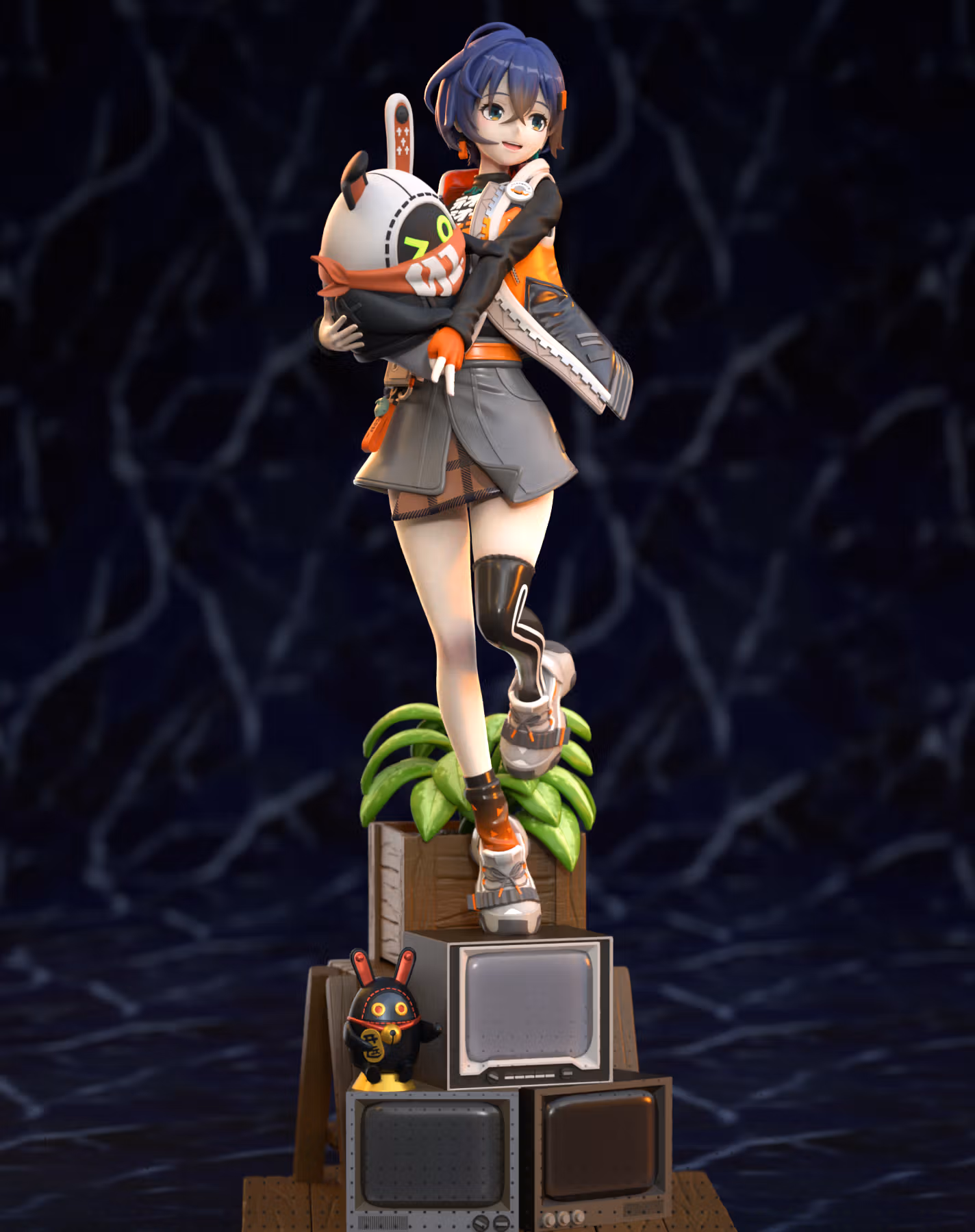 Belle Statue | Zenless Zone Zero Fanart von Neko Figurines SFW 3d printed statue,Zenless Zone Zero,3d printed,Belle Statue,3d printed figure