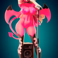 Statue Verosika Mayday | Helluva Boss Fan art par Officer Rhu SFW,NSFW,Futa 3d printed statue,3d printed,futa statue,futa figurines,futanari figurines,futanari statue,nsfw statue,Verosika MaydayStatue,Helluva Boss Statue
