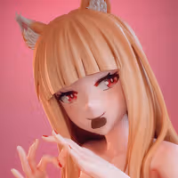 Holo Statue | Spice and Wolf Fanart von EggmaStudios SFW,NSFW 3d printed statue,3d printed,3d printed figure,Holo Statue,Spice and Wolf Statue,nsfw statue