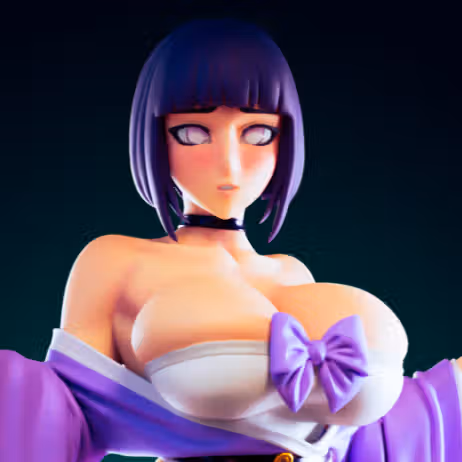 Hinata Hyuga Kimono Statue | Naruto Fan Art by Officer Rhu SFW,NSFW,Futa 3d printed statue,3d printed,3d printed figure,Hinata Hyuga Statue,Naruto Statue,futa statue,futa figurines,futanari figurines,futanari statue,nsfw statue