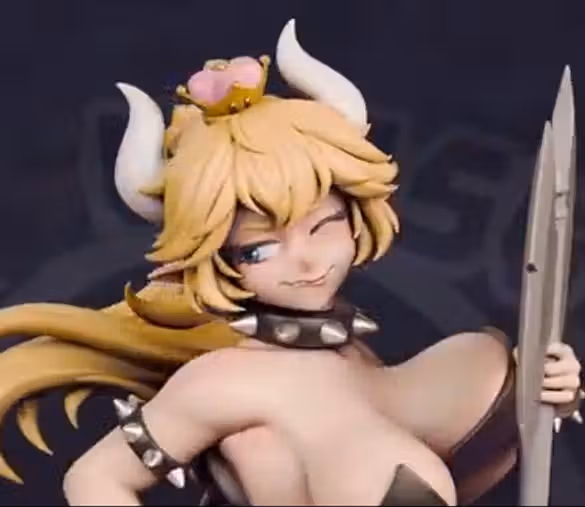Bowsette Statue | Super Mario Fan Art by Jigglystix SFW,NSFW,Futa 3d printed statue,3d printed,nsfw statue,3d printed figure,futa statue,Bowsette Statue,Super Mario Statue,futa figurines,futanari figurines,futanari statue