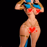 Egyptian Catgirl Statue | Original Fan Art by Digital Dark SFW,NSFW,Futa 3d printed statue,3d printed,nsfw statue,futa statue,Egyptian Catgirl Statue,futa figurines,futanari figurines,futanari statue
