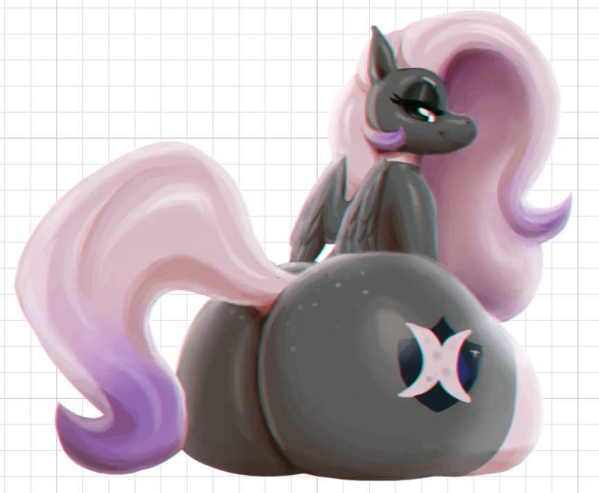 Princess Luna Big Ass Furry Sticker | My Little Pony Vinyl Sticker SFW furry sticker,sfw sticker,stickers,Princess Luna,mlp sticker,My Little Pony sticker