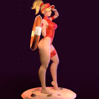 Statua Mercy Lifeguard | Overwatch Fan art di Azaak3d SFW 3d printed statue,3d printed,sfw statue,Overwatch statue,Mercy statue