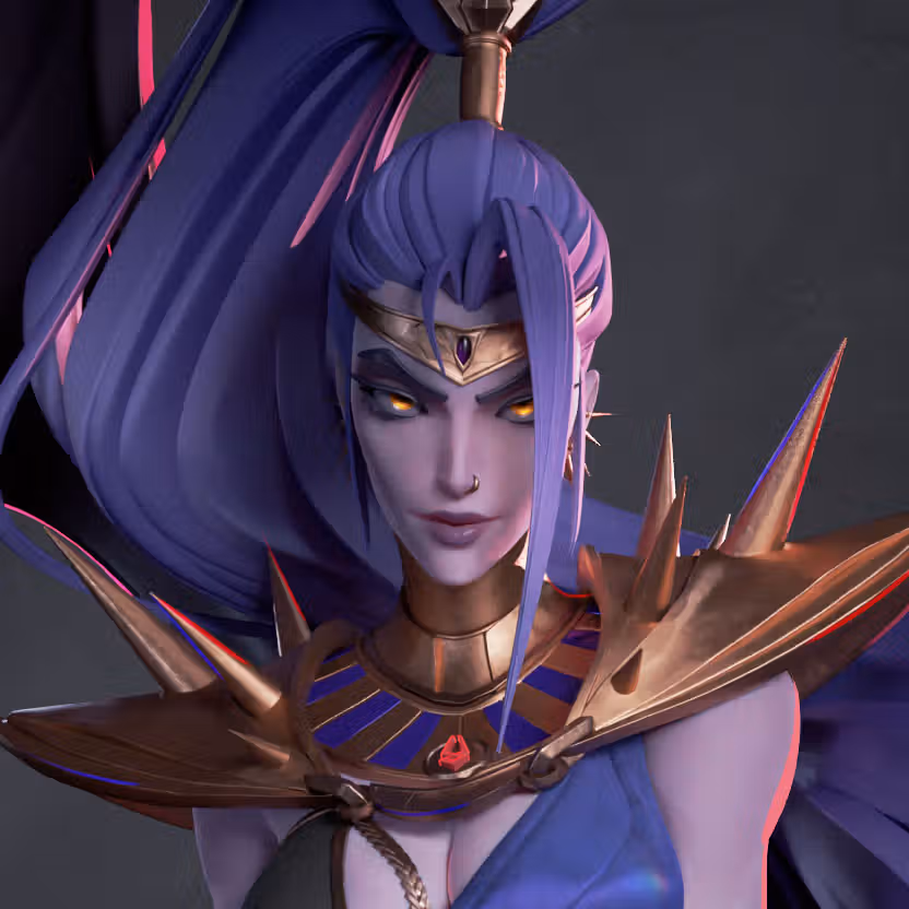 Megaera Statue | Hades Fan Art by Bulkamancer SFW 3d printed statue,3d printed,Megaera Statue,3d printed figure,Hades statue