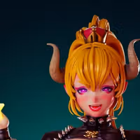 Princess Bowsette Statue | Super Mario Fanart von Officer Rhu SFW,NSFW,Futa 3d printed statue,3d printed,nsfw statue,futa statue,Princess Bowsette Statue,Super Mario Statue,futa figurines,futanari figurines,futanari statue
