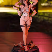 Sukuna Female Statue | Jujutsu Kaisen Fan Art by Momoji3d SFW,NSFW 3d printed,3d printed statue,nsfw statue,Sukuna Female statue,Jujutsu Kaisen statue