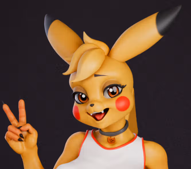 Pikachu Statue | Pokemon Fan Art by mowmaw NSFW,Futa 3d printed,Pikachu Statue,futa statue,pokemon statue,furry statue,nsfw statue,futa figurines,futanari figurines,futanari statue