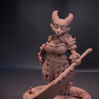 Forlorn Ramshackle Kobold Miniature | DnD Fan Art by Jigglystix SFW,NSFW 3d printed,miniature,dnd miniature,Forlorn Ramshackle Kobold,3d printed miniature,nsfw miniature