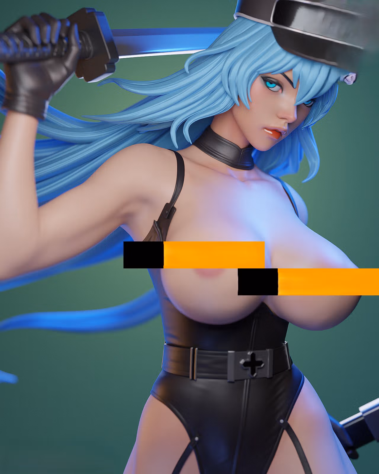 Esdeath Statue | Akame Ga Kill Fan Art by E.S Monster SFW,NSFW 3d printed,3d printed statue,nsfw statue,Esdeath statue,Akame Ga Kill statue
