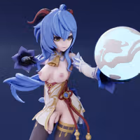 Ganyu Statue | Genshin Impact Fan Art by FunserviceSTL SFW,NSFW,Futa 3d printed statue,nsfw statue,Ganyu statue,Genshin Impact,3d printed figure,3d printed,futa figurines,futanari figurines,futanari statue,futa statue