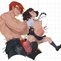 Maymay & Chrissy No Text Futa Sticker | Anime Futanari Stickers Ecchi Cartoon Futa null