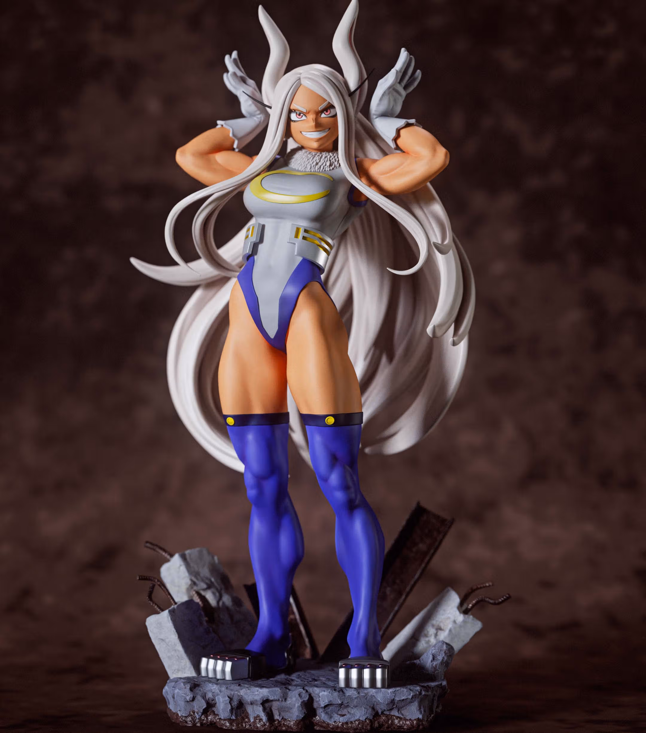 Estatua Mirko | My Hero Acedemia Fan art por Gatsu SFW,NSFW,Futa 3d printed statue,3d printed,nsfw statue,futa statue,Mirko Statue,My Hero Acedemia statue,futa figurines,futanari figurines,futanari statue