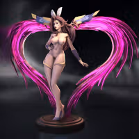 KaiSa Bunny Statue | League of Legends Fan Art by Azerama SFW,NSFW 3d printed,3d printed statue,nsfw statue,KaiSa Bunny statue,league of legends statue