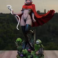 Hornet Statue | Silk Song Fanart von Momoji3d SFW,NSFW 3d printed statue,3d printed,nsfw statue,Silk Song statue,Hornet statue