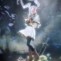 Frieren Statue | Frieren: Beyond Journey's End Fan Art by Nympha3D SFW,NSFW 3d printed statue,Frieren statue,3d printed figure,3d printed,Frieren: Beyond Journey's End statue,nsfw statue