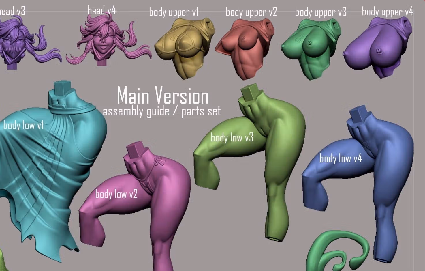 Statue Tier Harribel | Bleach Fan Art par Digital Dark SFW,NSFW,Futa 3d printed statue,3d printed,nsfw statue,futa statue,futa figurines,futanari figurines,futanari statue,3d printed figure,Tier Harribel Statue,Bleach statue 