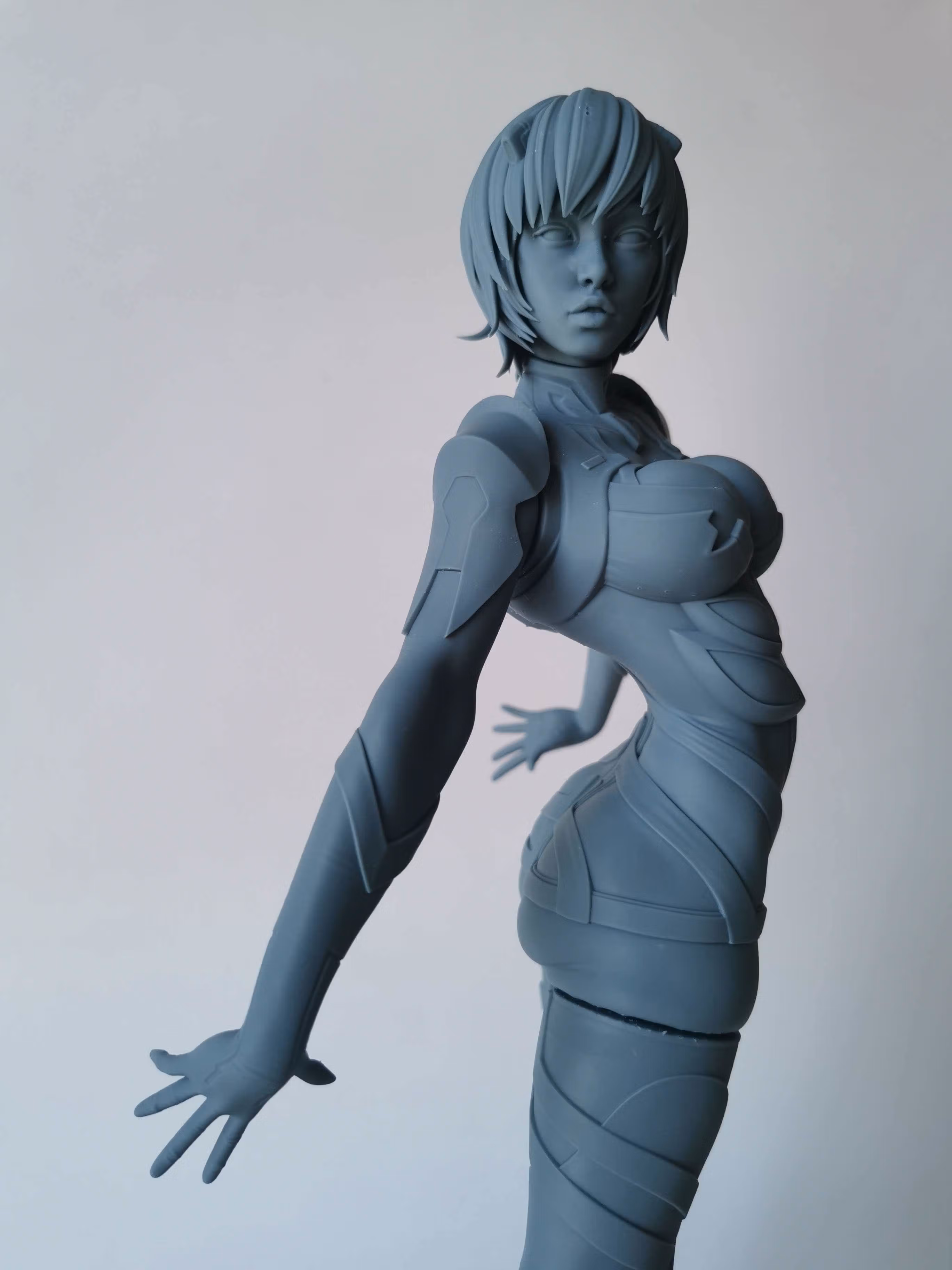 Rei Ayanami Statue | Evangelion Fan Art by E.S Monster SFW 3d printed statue,3d printed,3d printed figure,Rei Ayanami Statue,Evangelion statue