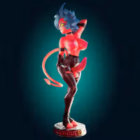 Millie Statue | Helluva Boss Fan Art by Officer Rhu SFW,NSFW,Futa 3d printed statue,3d printed,nsfw statue,futa statue,Millie Statue,Helluva Boss Statue,futa figurines,futanari figurines,futanari statue,furry statue