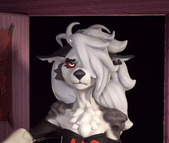 Statue Loona Ouvre la Porte | Helluva Boss Fan art par juicehok SFW,NSFW,Futa 3d printed,3d printed statue,Loona Statue,Helluva Boss,furry statue,nsfw statue,futa statue,futa figurines,futanari figurines,futanari statue