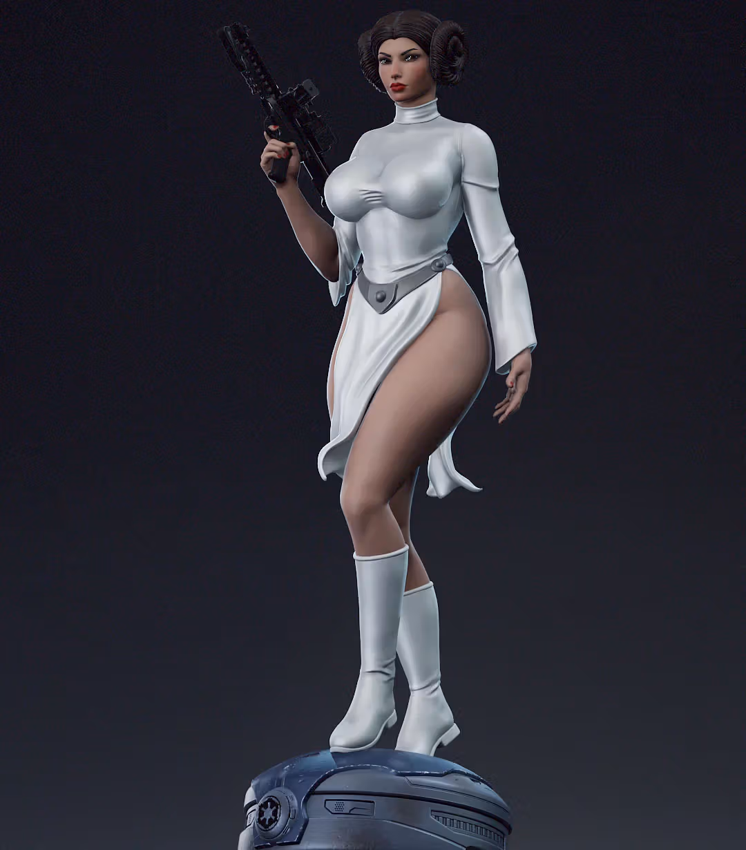 Statue Leia | Star Wars Fan art par Shadaloo SFW,NSFW 3d printed statue,3d printed,nsfw statue,Leia statue,Star Wars statue