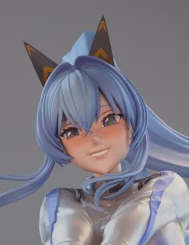 Helm Statue | NIKKE Fan Art by Rubim SFW 3d printed statue,Helm statue,NIKKE statue,3d printed figure,3d printed