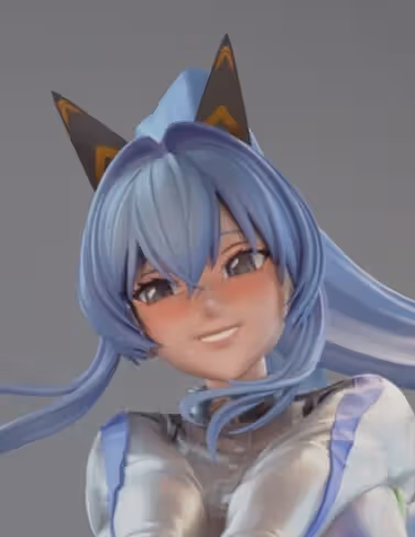 Helm Statue | NIKKE Fan Art by Rubim SFW 3d printed statue,Helm statue,NIKKE statue,3d printed figure,3d printed
