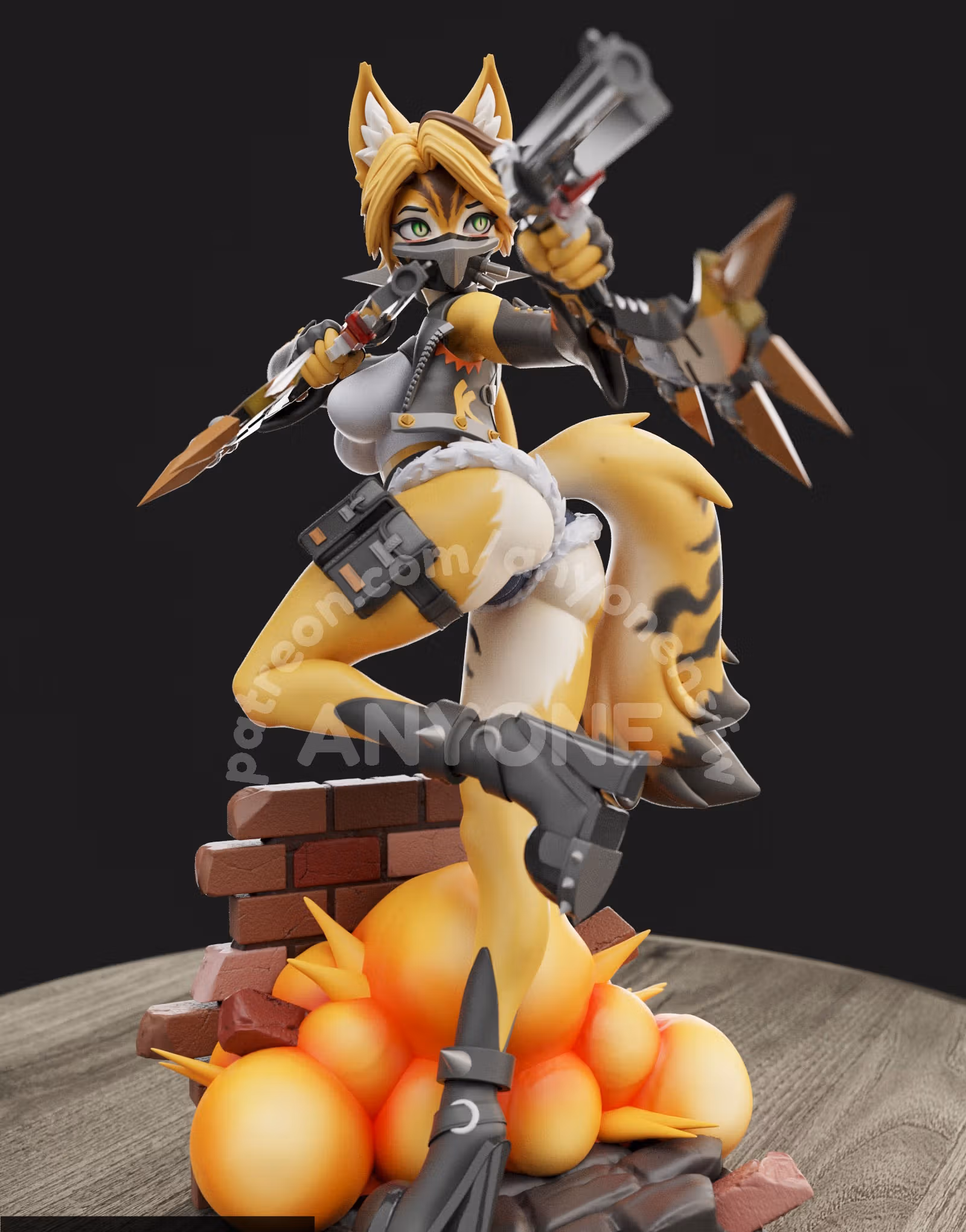 Pulchra Furry Statue | Zenless Zone Zero Fan Art by Anyonensfw SFW,NSFW,Futa 3d printed statue,3d printed,nsfw statue,3d printed figure,Pulchra Statue,furry statue,Zenless Zone Zero Statue,futa statue,futa figurines,futanari statue,futanari figurines