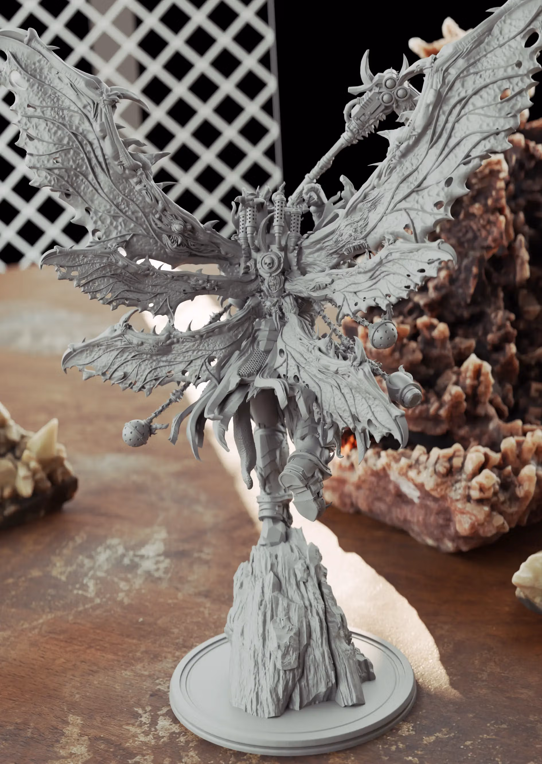 Diseased Reaper Miniature | 40k Fan Art by 3DArtGuy SFW 3d printed miniature,miniature,3d printed,warhammer 40k,40k miniature,Diseased Reaper