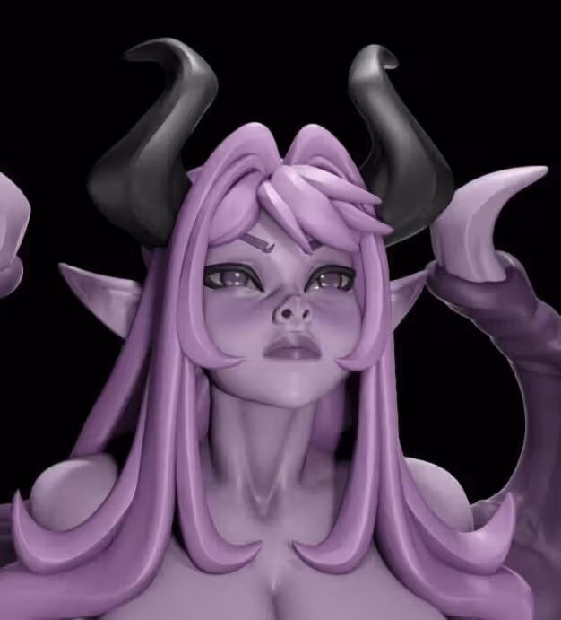 Waifu Gargoyle Statue | DnD Fan Art by Digital Dark NSFW,Futa 3d printed statue,3d printed,nsfw statue,futa statue,futa figurines,futanari figurines,futanari statue,3d printed figure,Waifu Gargoyle Statue,dnd statue
