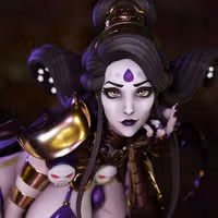 Nyx Statue | Hades Fan Art by Momoji3d SFW,NSFW 3d printed,3d printed statue,nsfw statue,Nyx statue,Hades statue