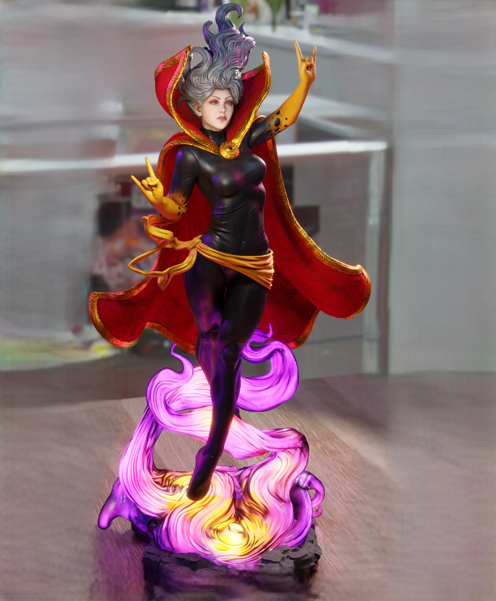 Clea Sorceress Statue | Marvel Fan Art by 3Dmoonn SFW 3d printed,3d printed statue,Clea Sorceress Statue,Marvel statue